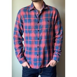 J. Crew Red and Blue Plaid Flannel
